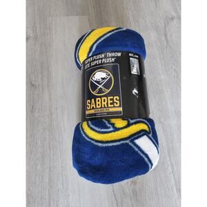 NHL Buffalo Sabres Super Plush Throw Blanket, 46" x 60" New